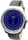 Raketa 24 Stunden Zeit Zonen mechanische Uhr Handaufzug blau